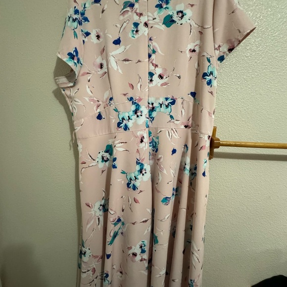 Lane Bryant Floral Pink Dress - Picture 2 of 4